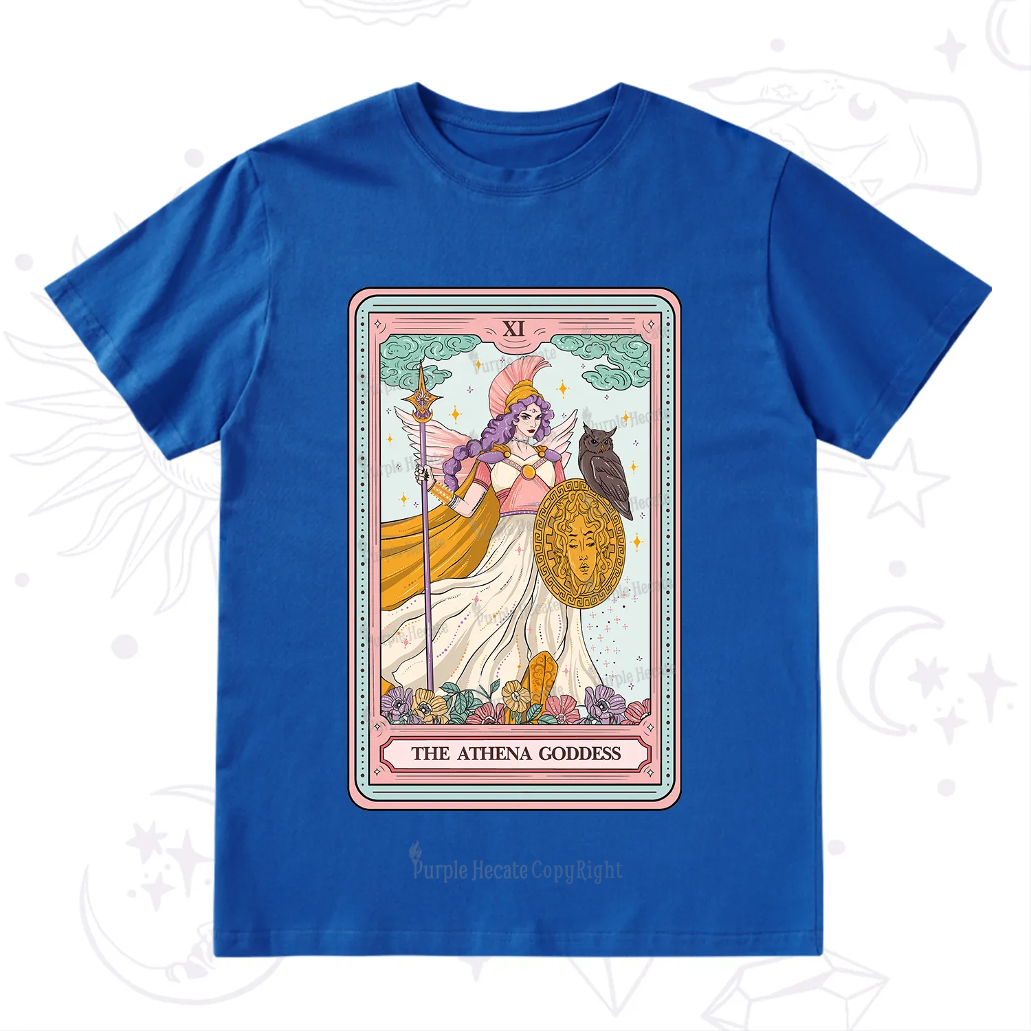 Purplehecate The Athena Goddess Tarot T-Shirt