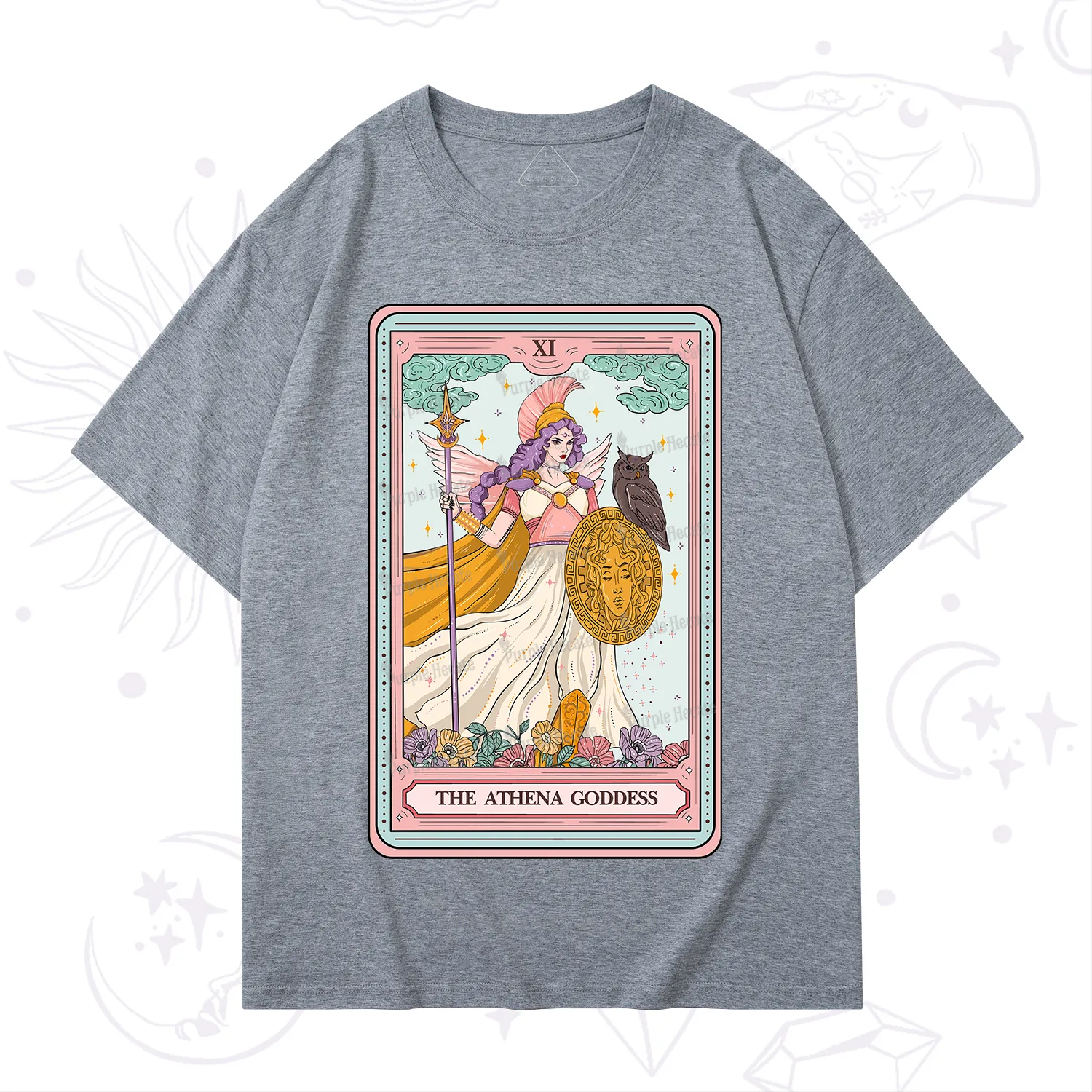 Purplehecate The Athena Goddess Tarot T-Shirt