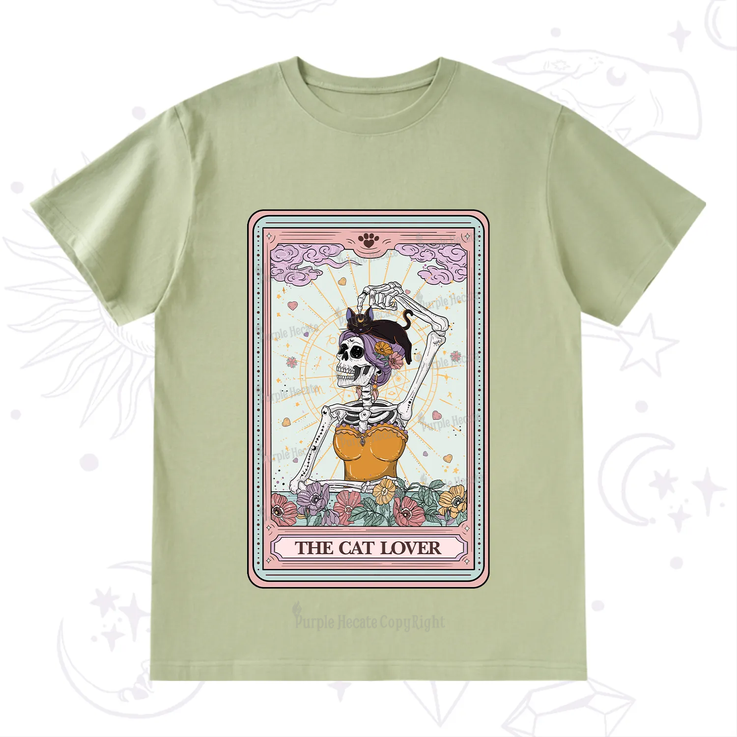 Purplehecate The Cat Lover Tarot T-Shirt