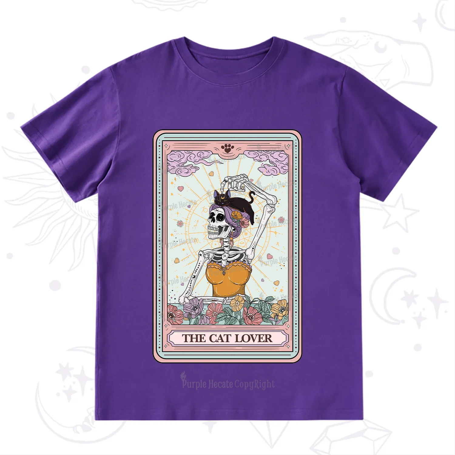 Purplehecate The Cat Lover Tarot T-Shirt