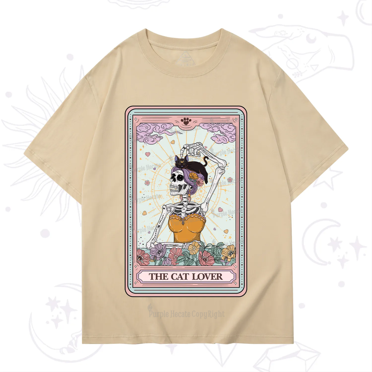 Purplehecate The Cat Lover Tarot T-Shirt