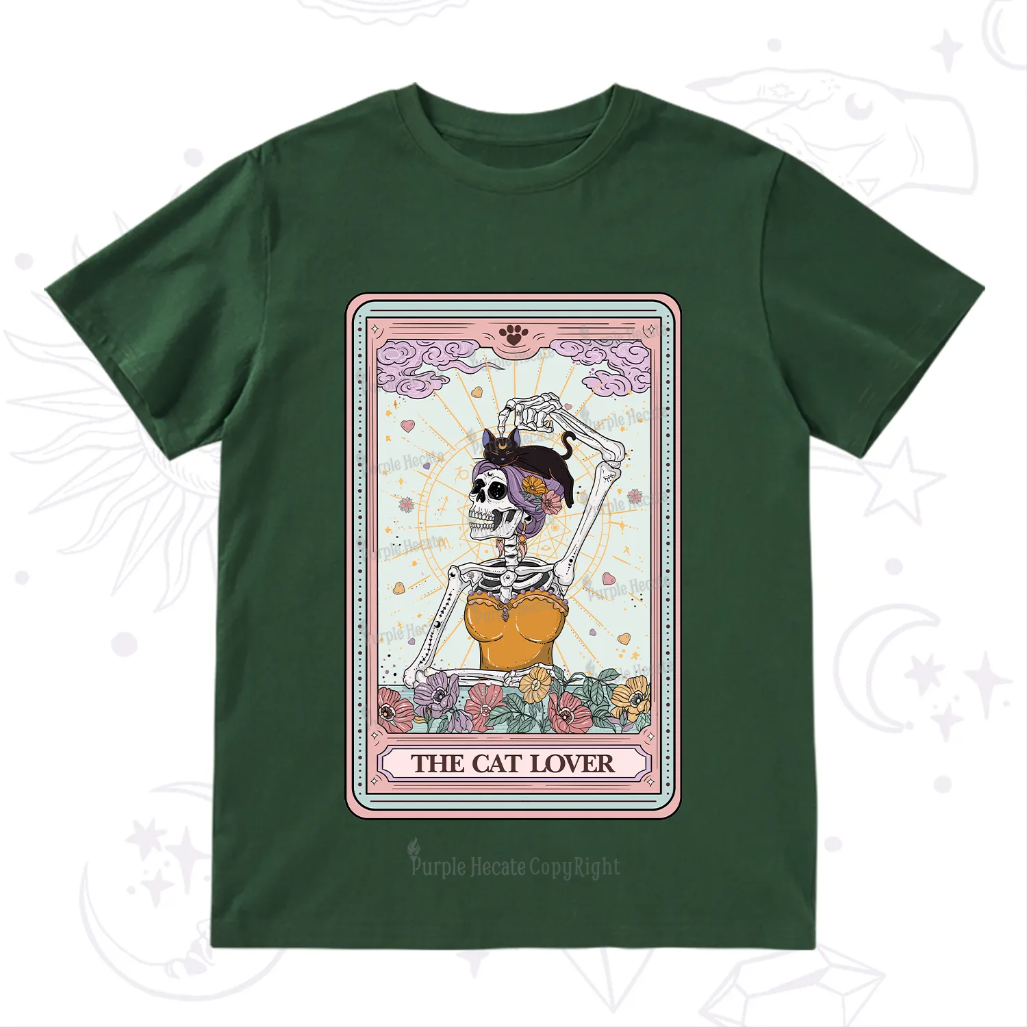 Purplehecate The Cat Lover Tarot T-Shirt