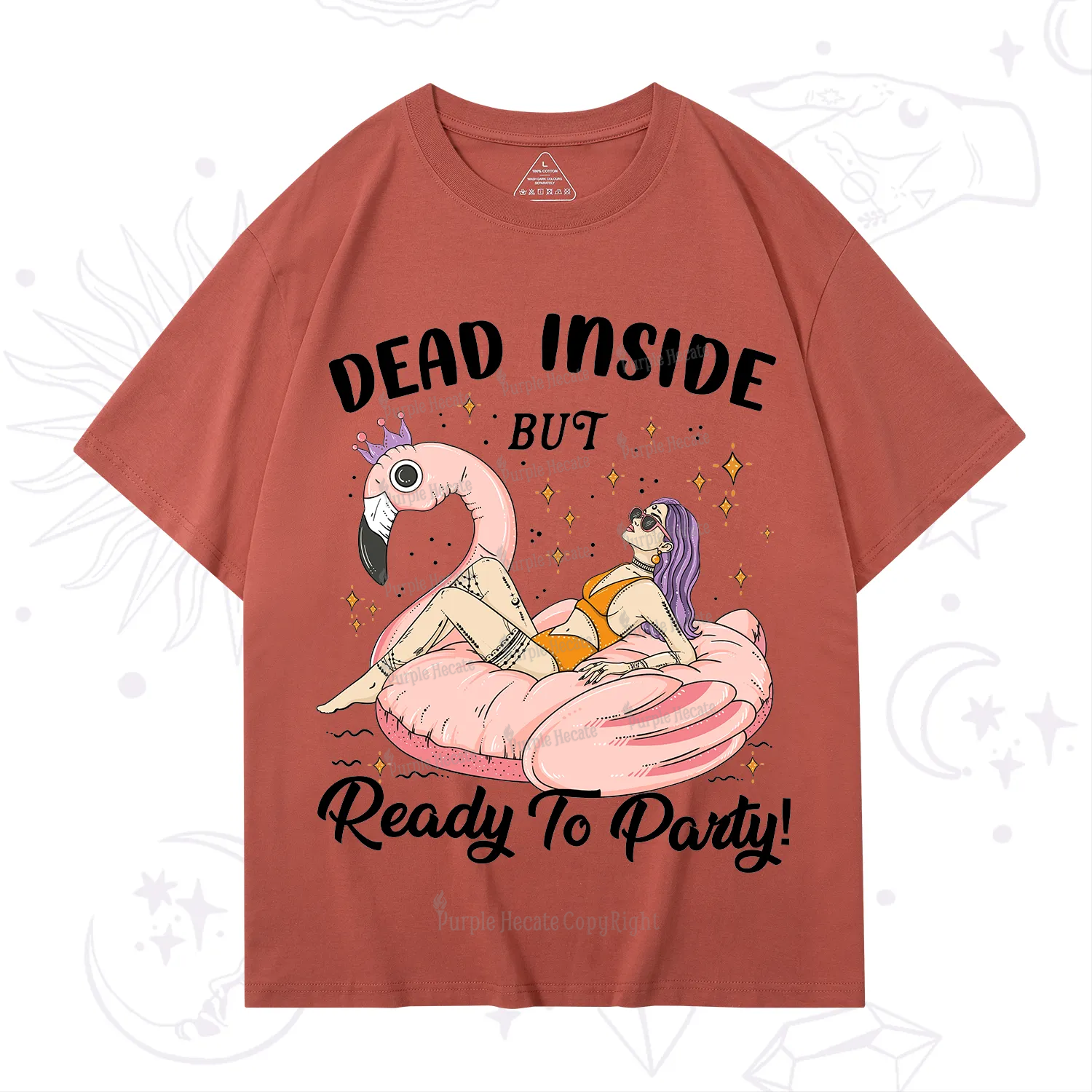 Purplehecate Dead Inside But Ready To Party T-Shirt