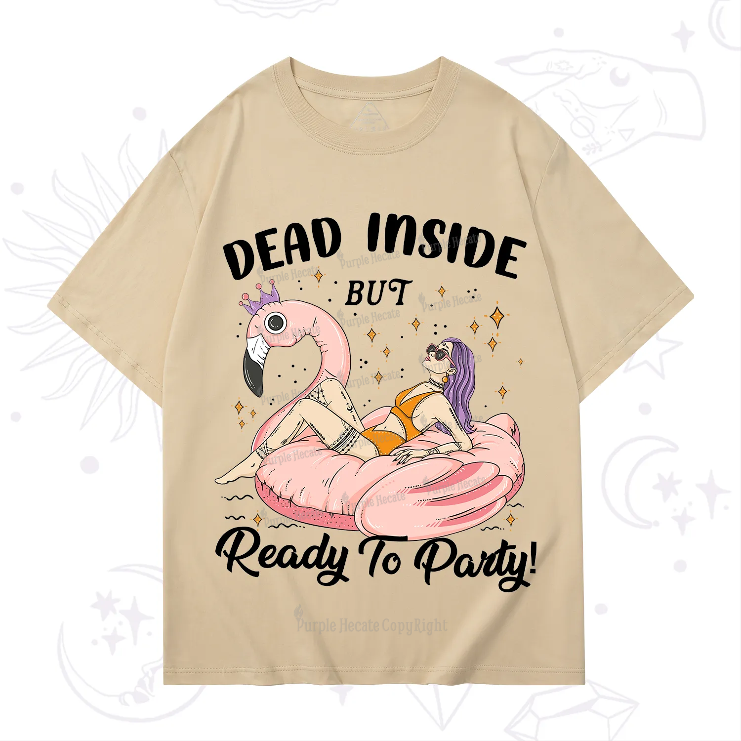 Purplehecate Dead Inside But Ready To Party T-Shirt