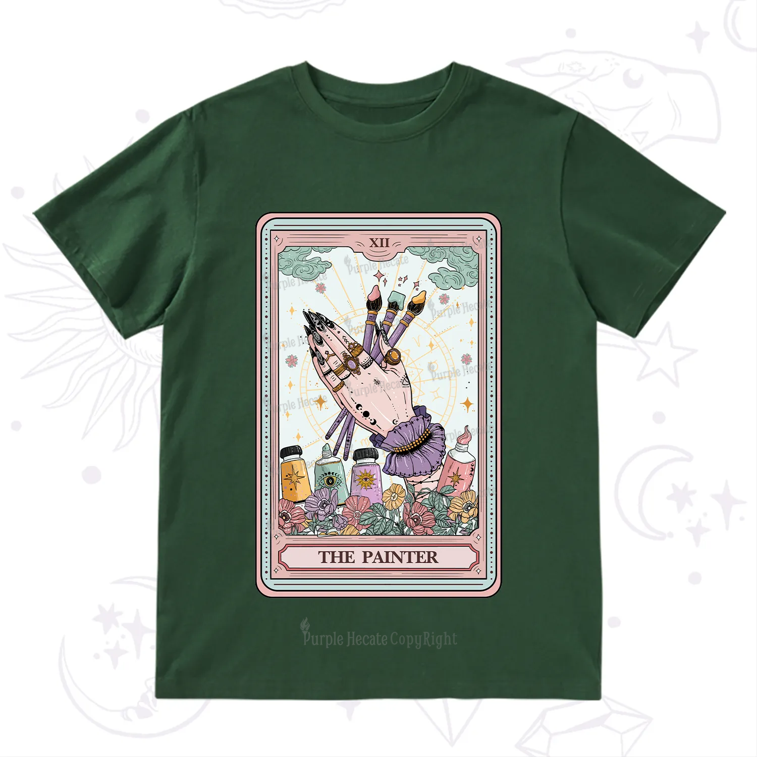 Purplehecate The Occult Painter Tarot T-Shirt