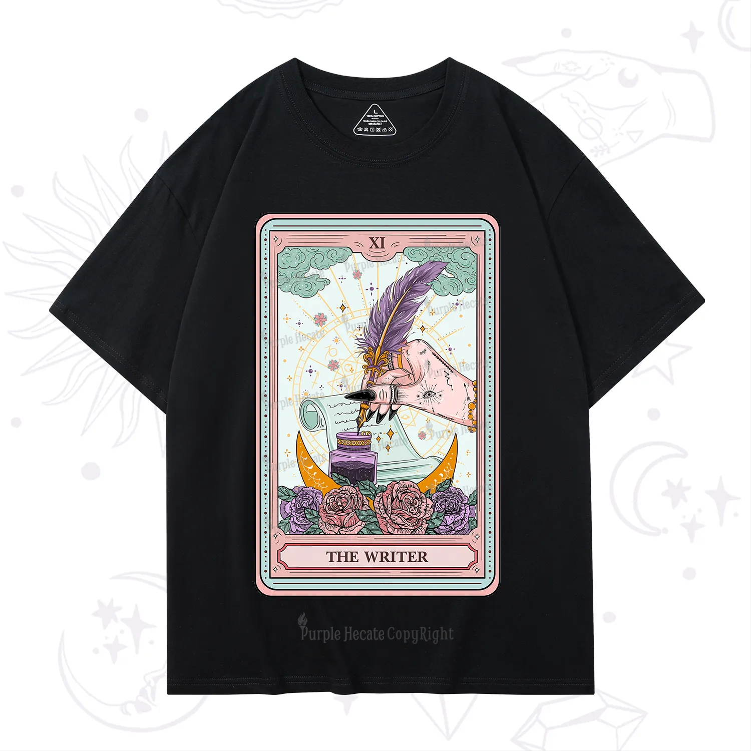 Purplehecate The Writer Tarot T-Shirt