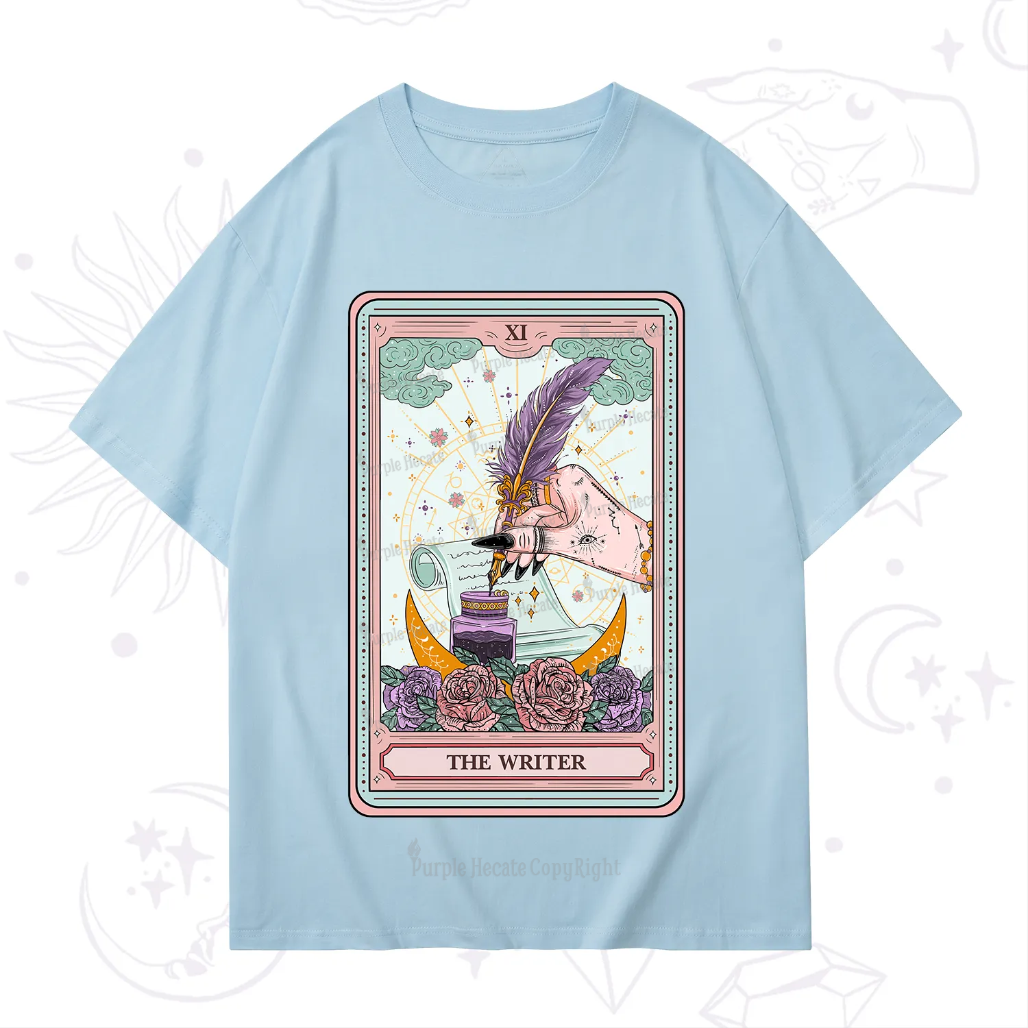 Purplehecate The Writer Tarot T-Shirt