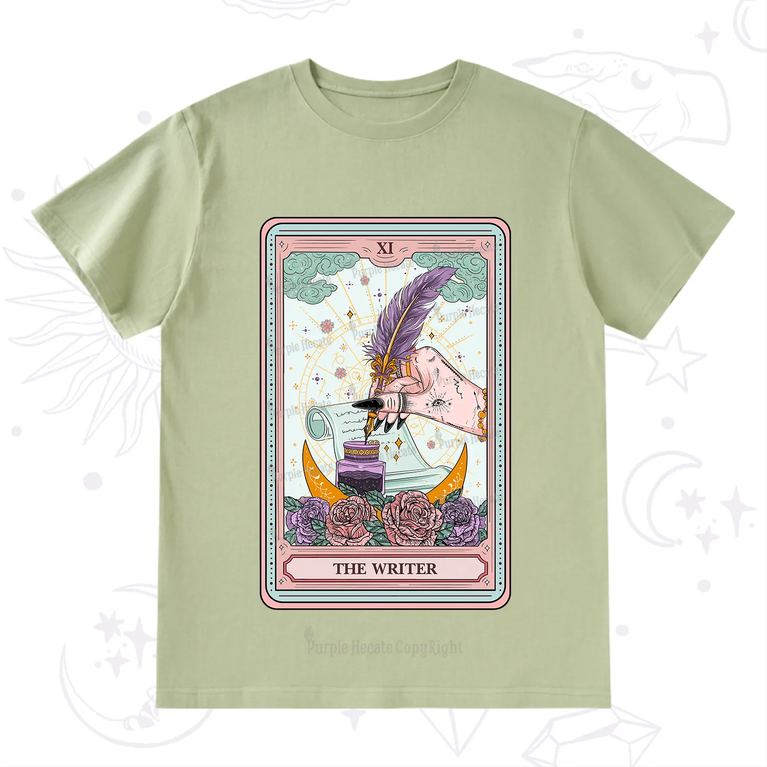 Purplehecate The Writer Tarot T-Shirt