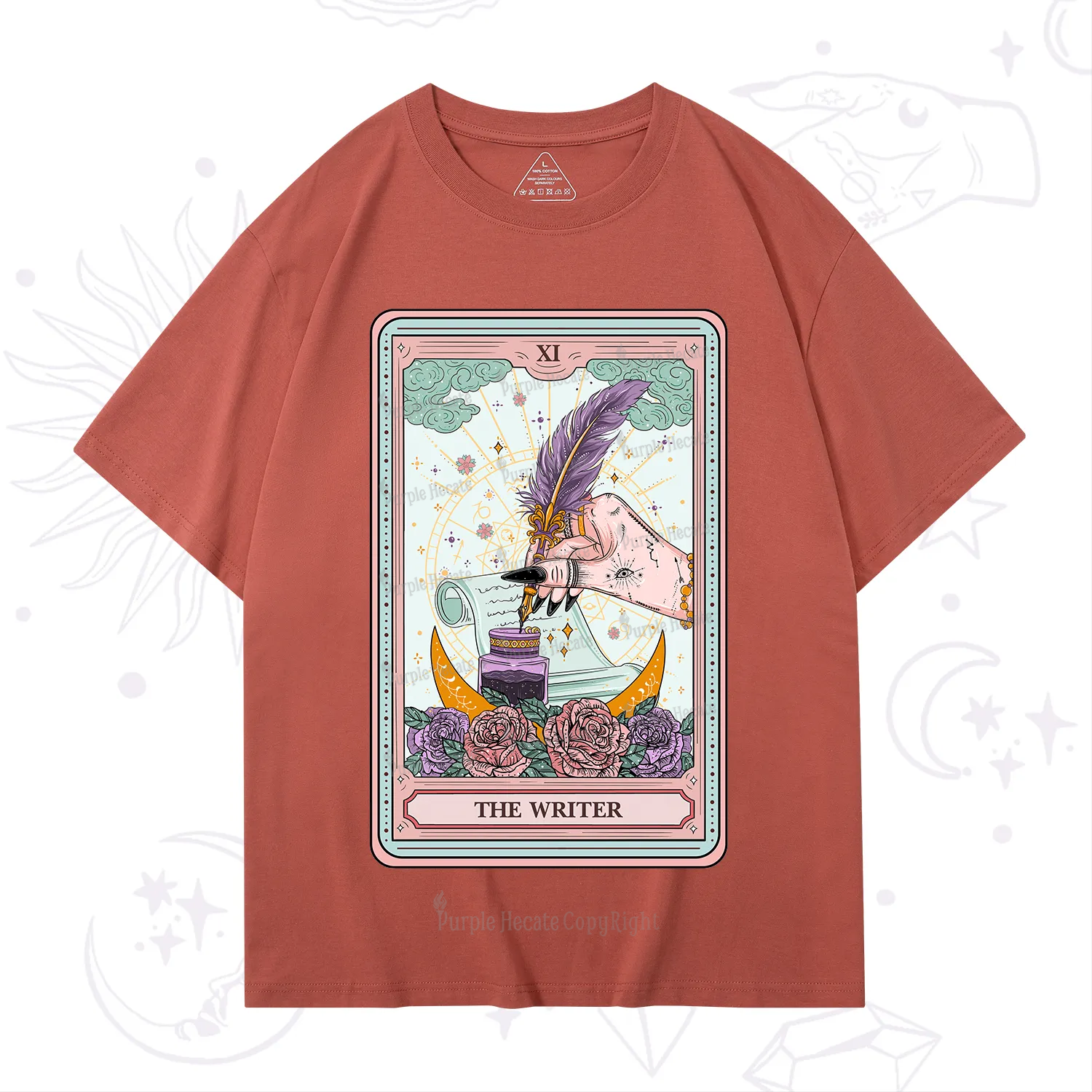 Purplehecate The Writer Tarot T-Shirt