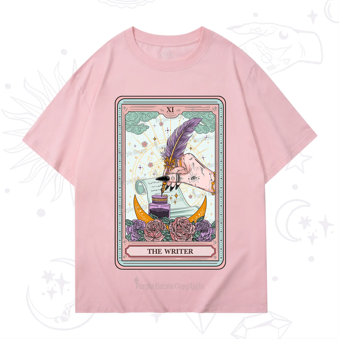 Purplehecate The Writer Tarot T-Shirt