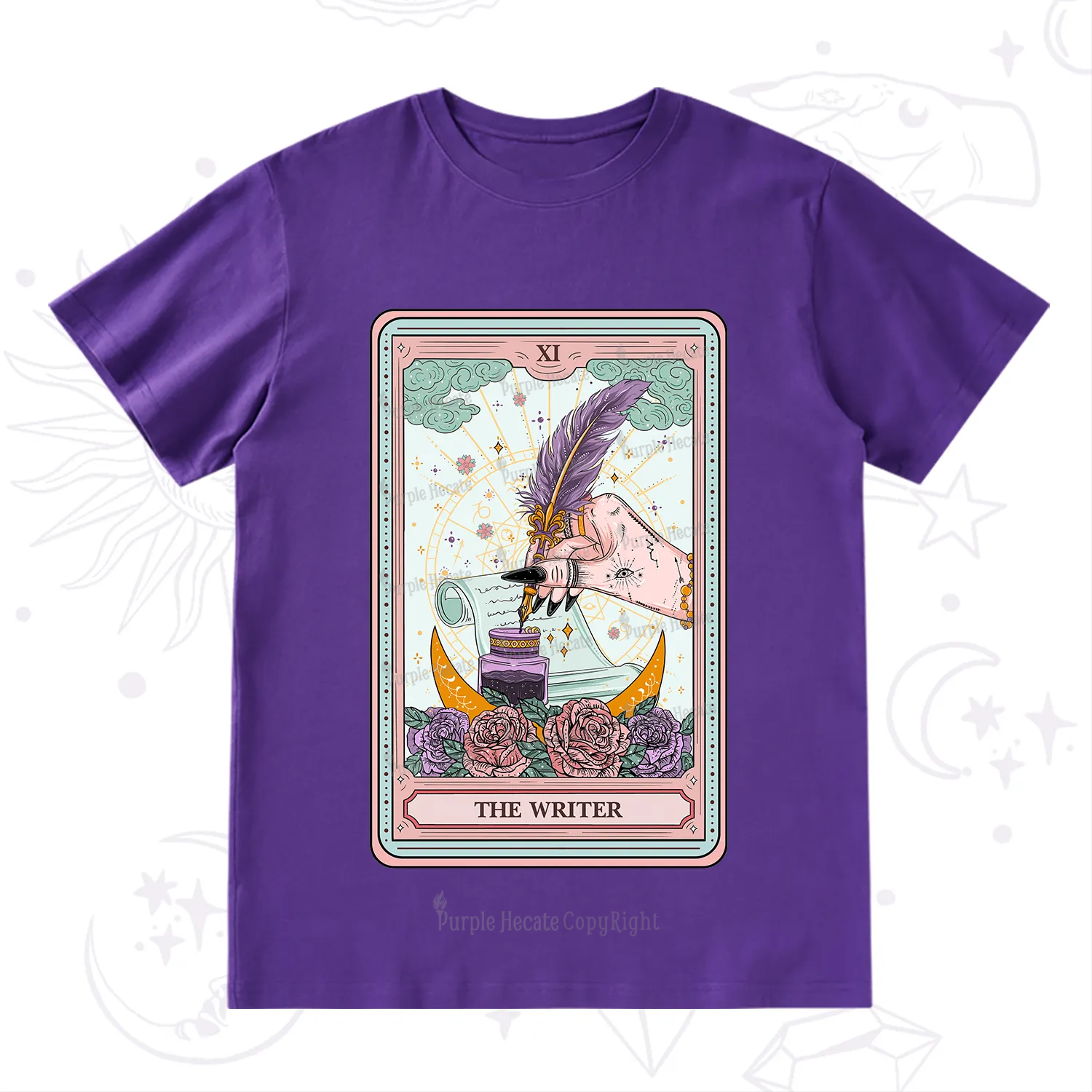 Purplehecate The Writer Tarot T-Shirt