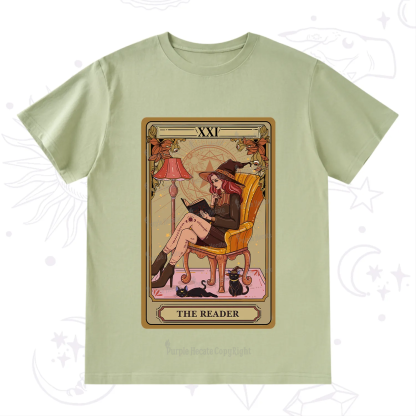 Purplehecate The Reader-Cat Mom Tarot T-Shirt