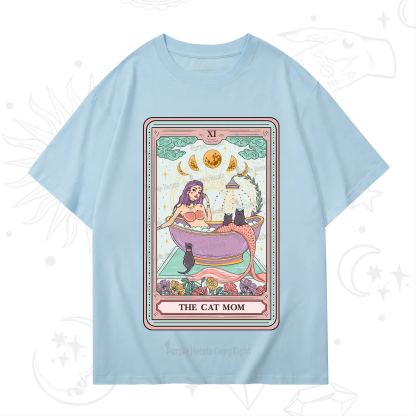 Purplehecate The Cat Mermaid Mom Tarot Card T-Shirt
