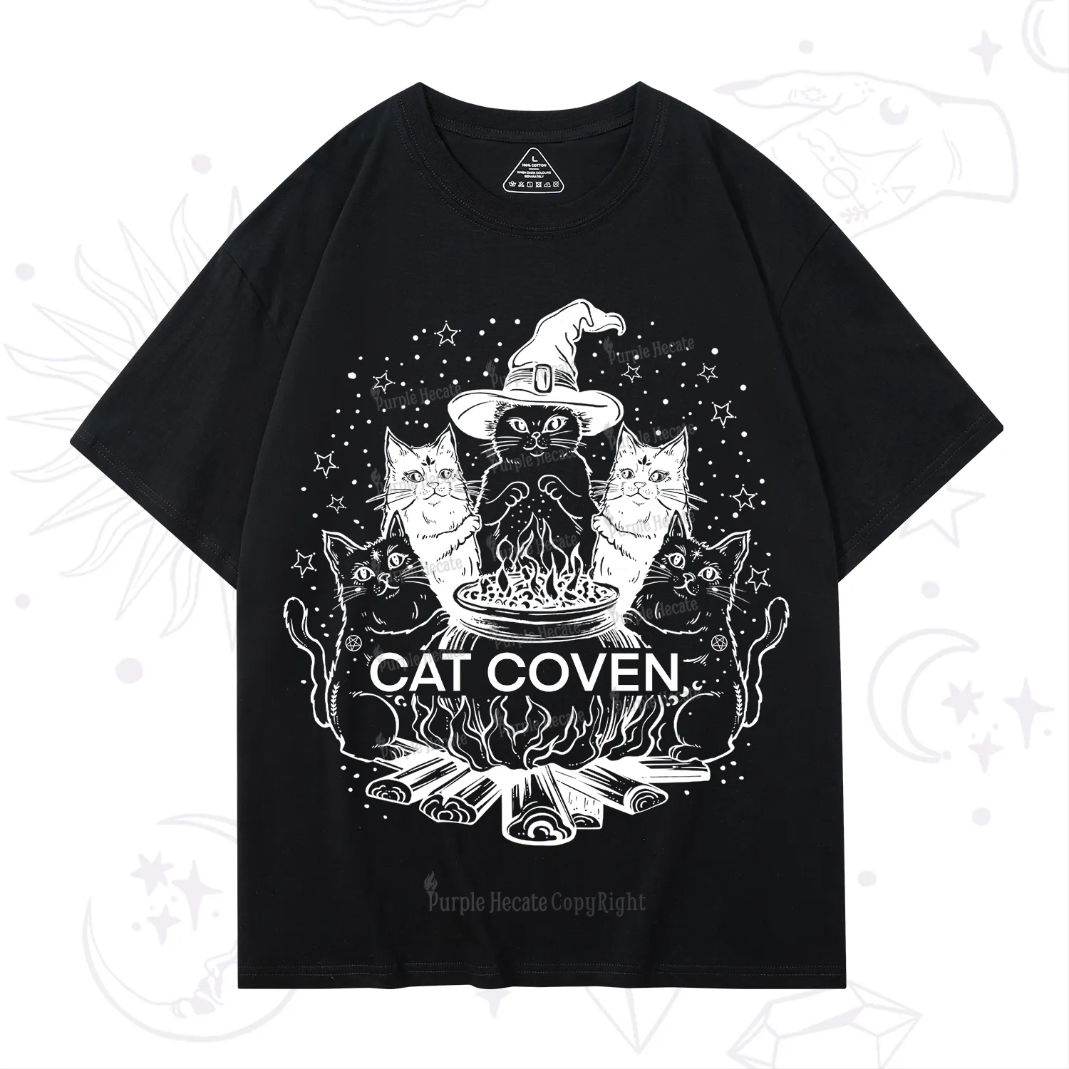 Purplehecate Witchy Cat Coven T-Shirt