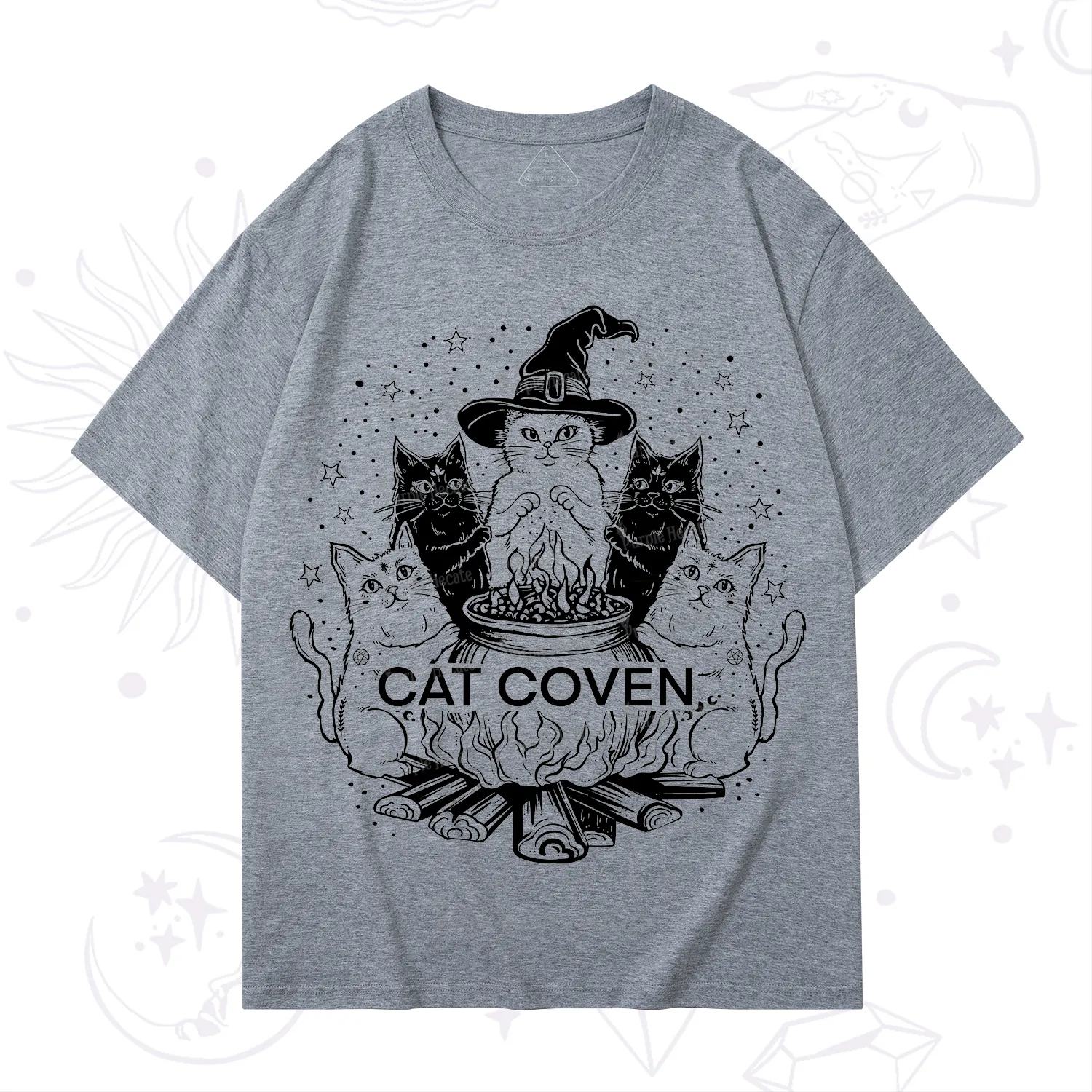 Purplehecate Witchy Cat Coven T-Shirt