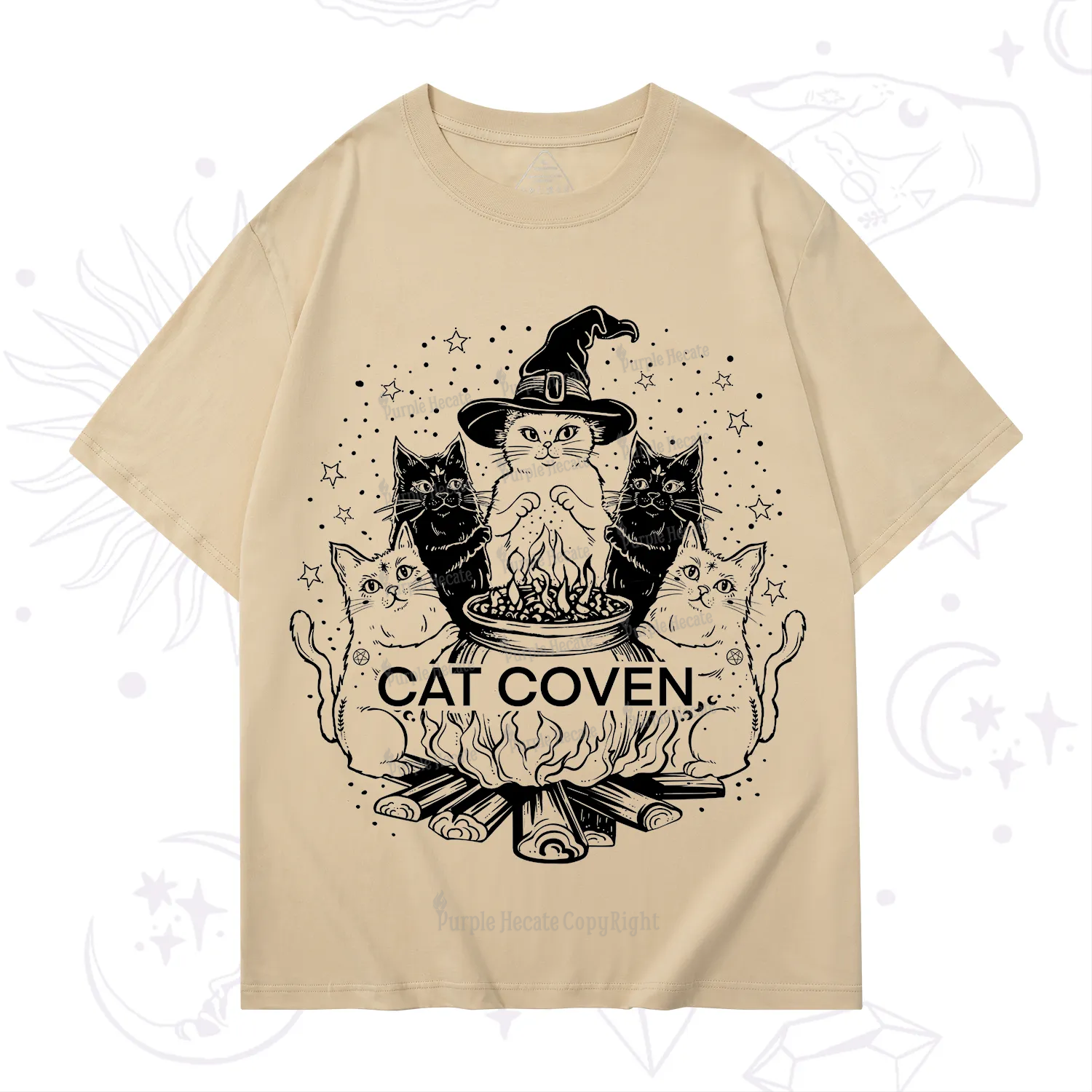 Purplehecate Witchy Cat Coven T-Shirt