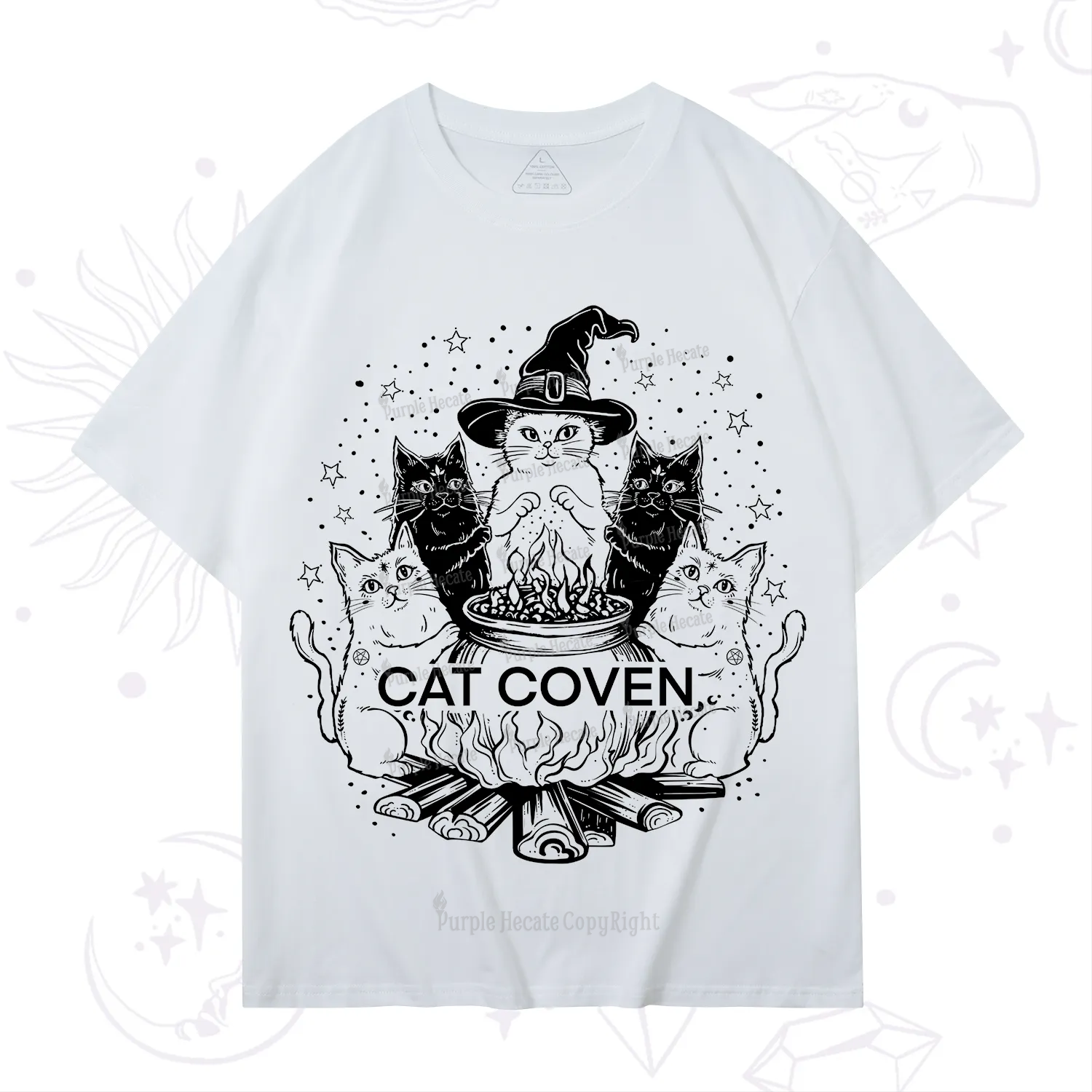 Purplehecate Witchy Cat Coven T-Shirt