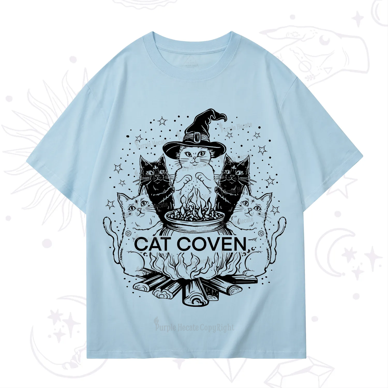 Purplehecate Witchy Cat Coven T-Shirt