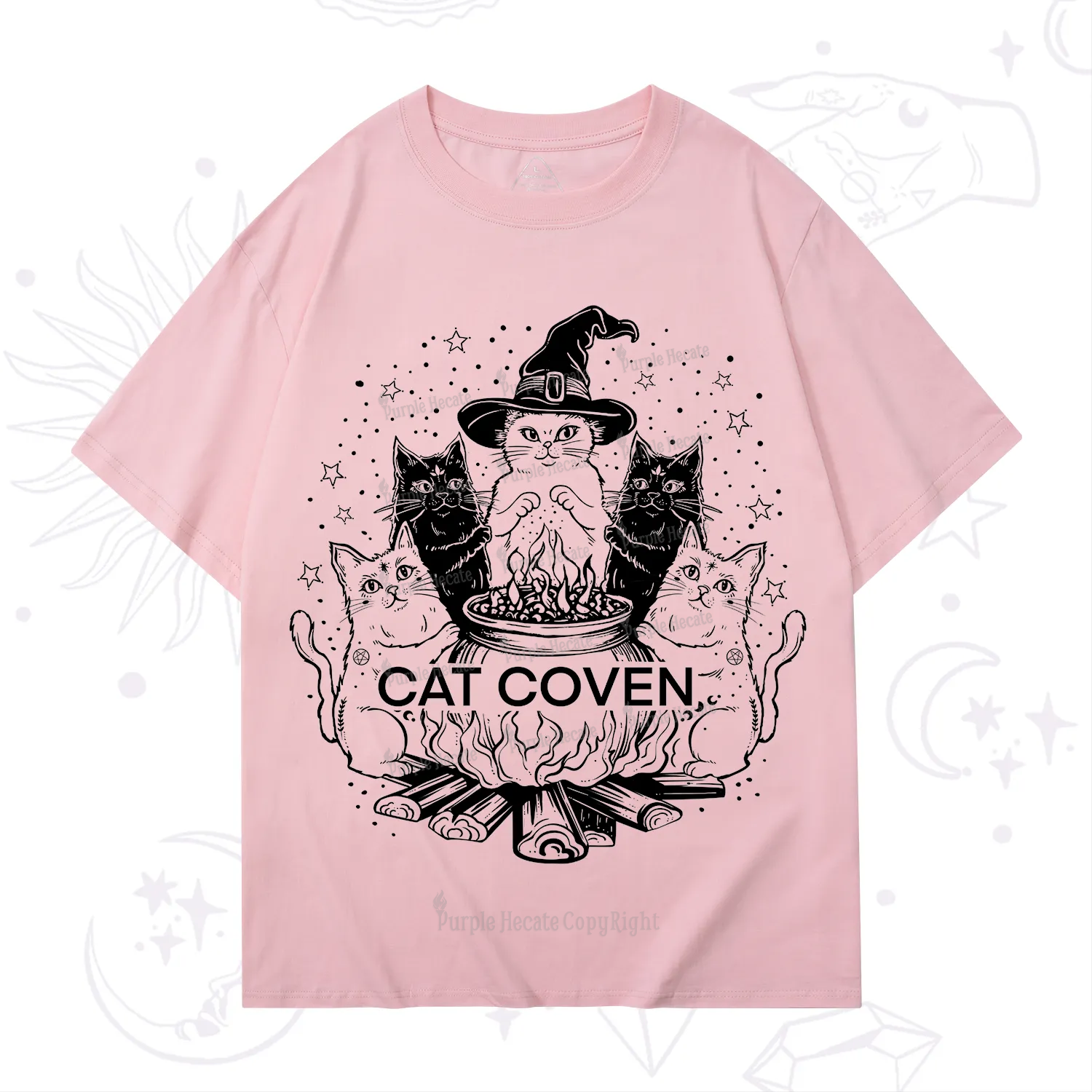 Purplehecate Witchy Cat Coven T-Shirt