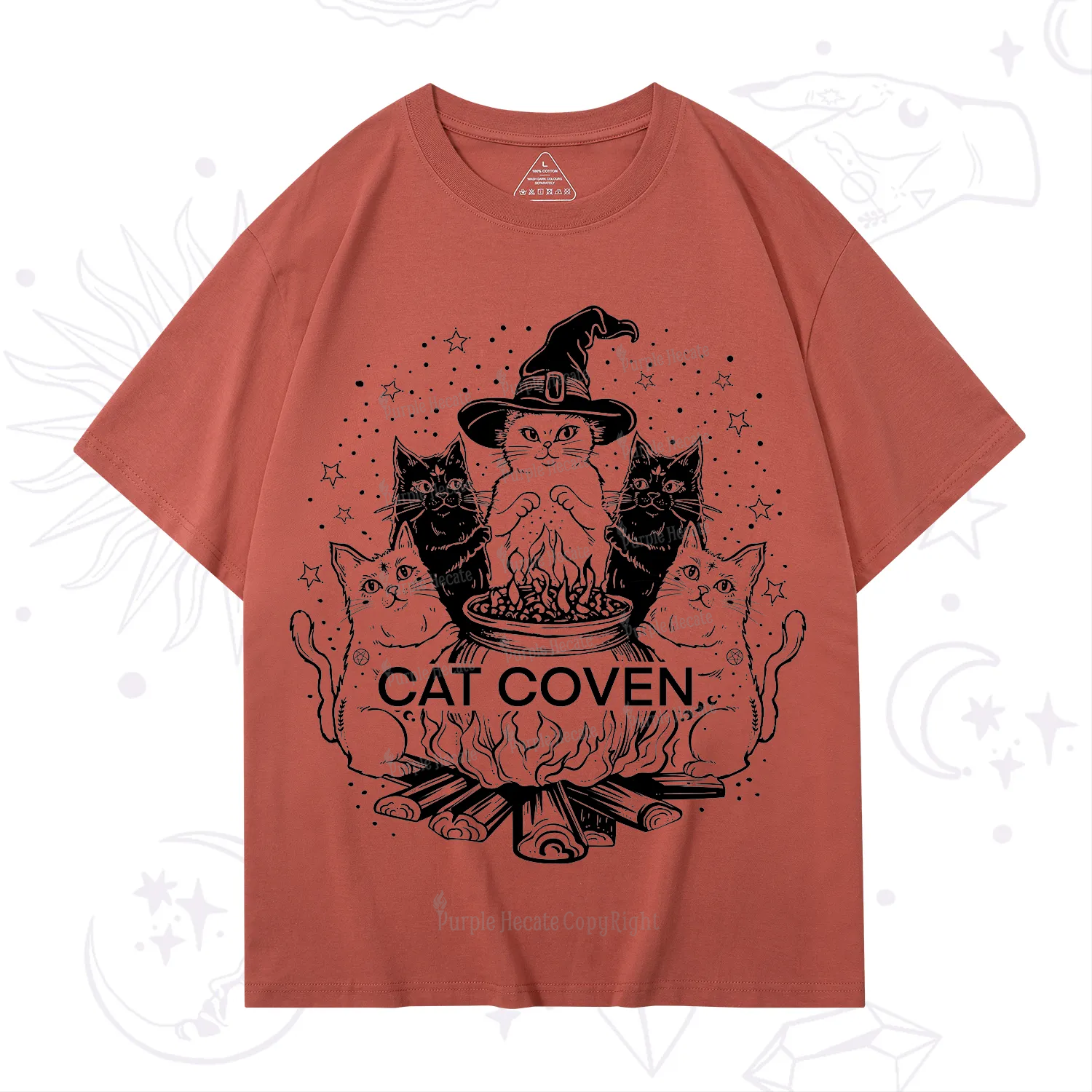 Purplehecate Witchy Cat Coven T-Shirt