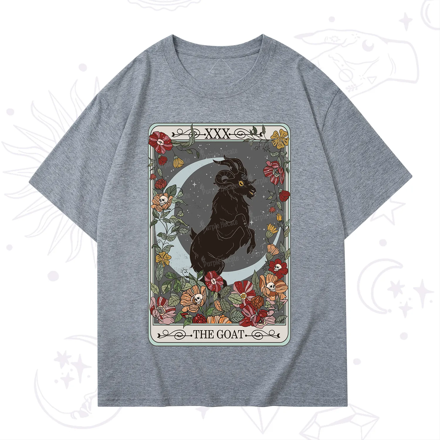 Purplehecate The Goat Tarot Card T-Shirt