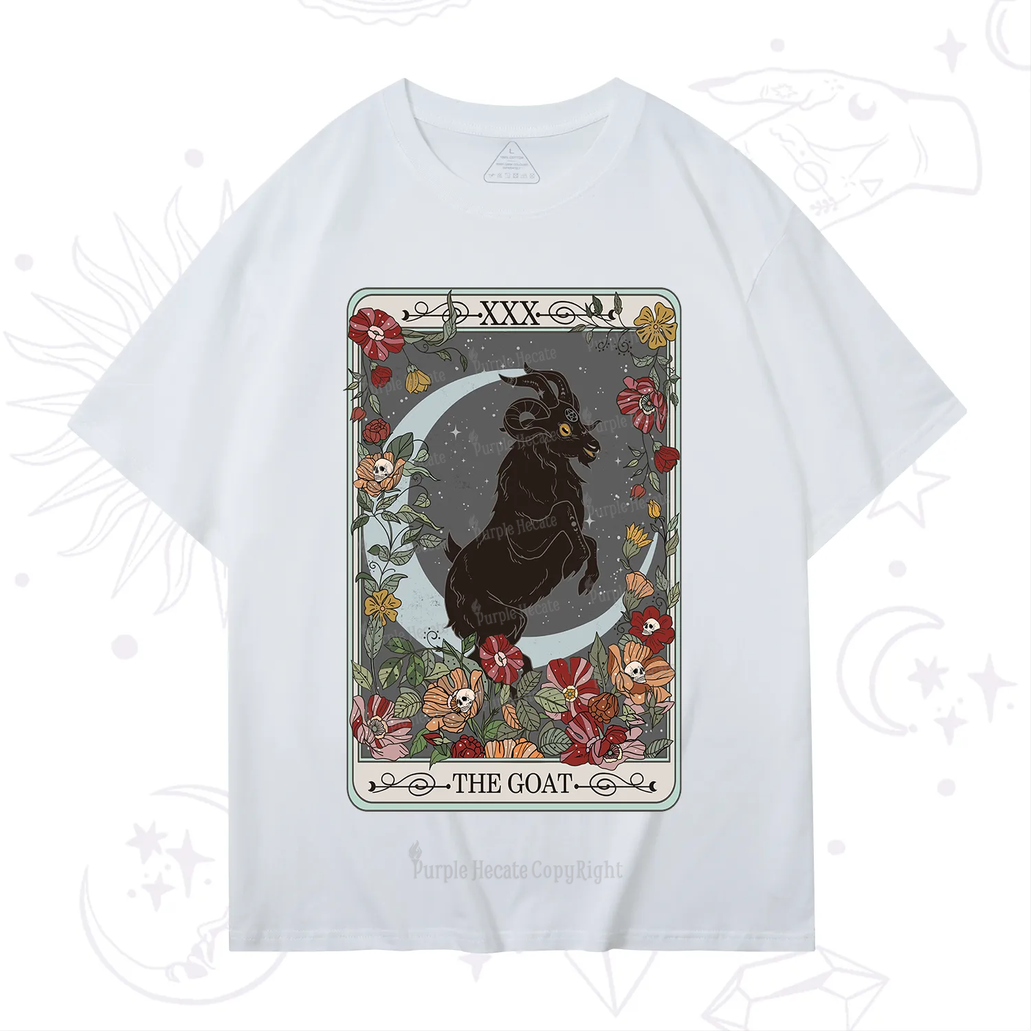Purplehecate The Goat Tarot Card T-Shirt