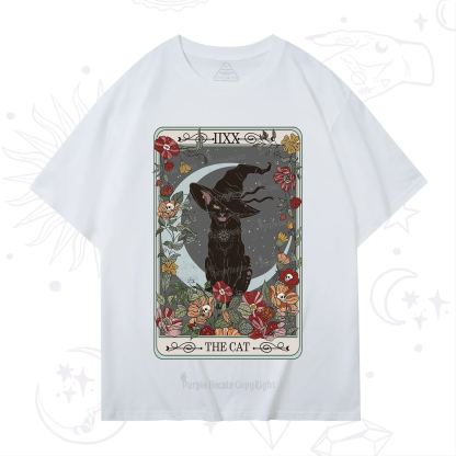 Purplehecate The Cat Tarot Card T-Shirt