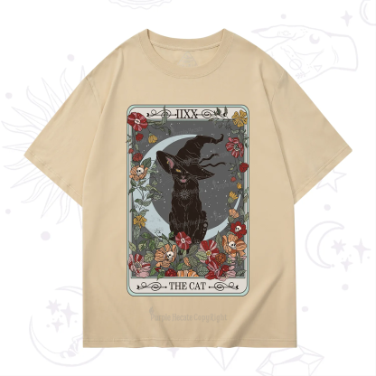 Purplehecate The Cat Tarot Card T-Shirt