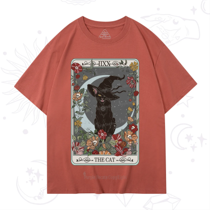 Purplehecate The Cat Tarot Card T-Shirt