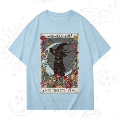 Purplehecate The Cat Tarot Card T-Shirt
