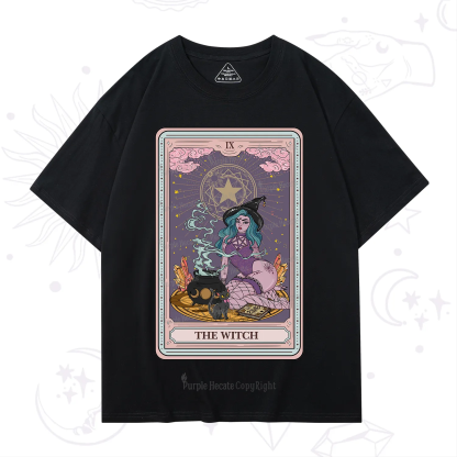 Purplehecate The Alchemy Witch Tarot Card T-Shirt
