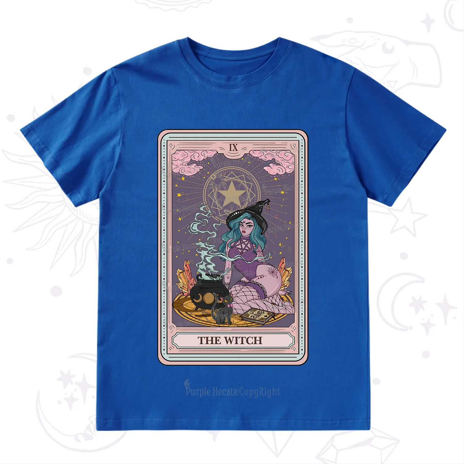 Purplehecate The Alchemy Witch Tarot Card T-Shirt