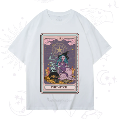 Purplehecate The Alchemy Witch Tarot Card T-Shirt