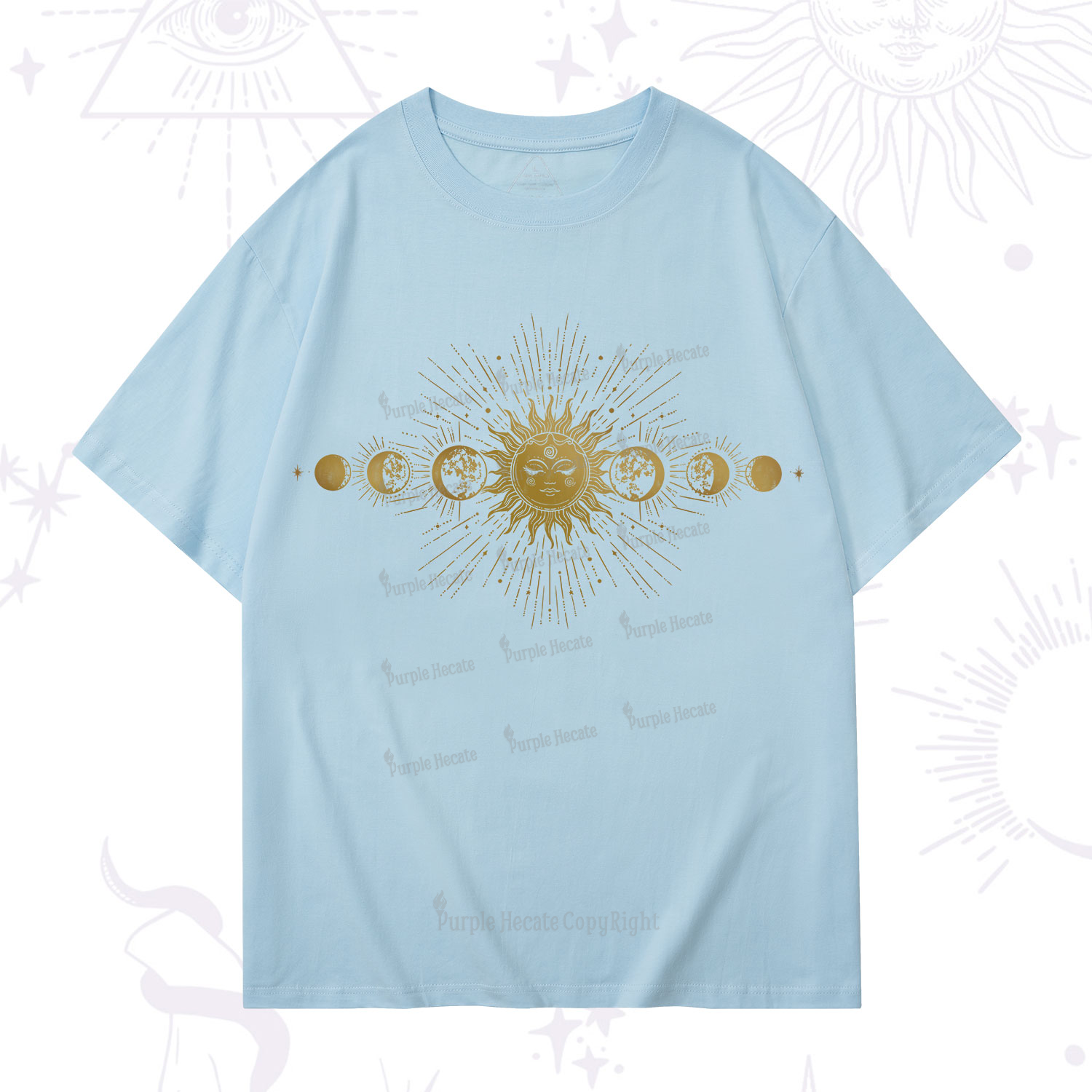 Purplehecate Mystical Moon And Sun T-Shirt