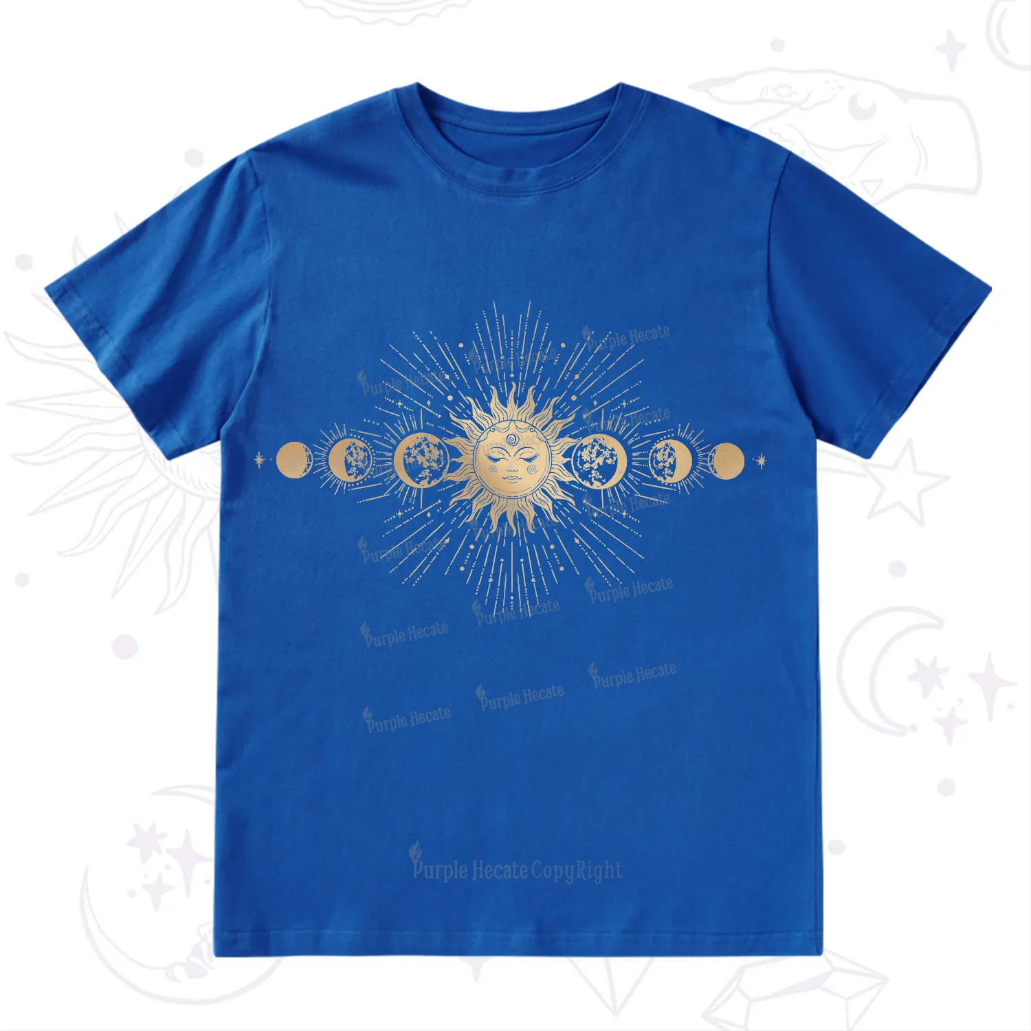 Purplehecate Mystical Moon And Sun T-Shirt
