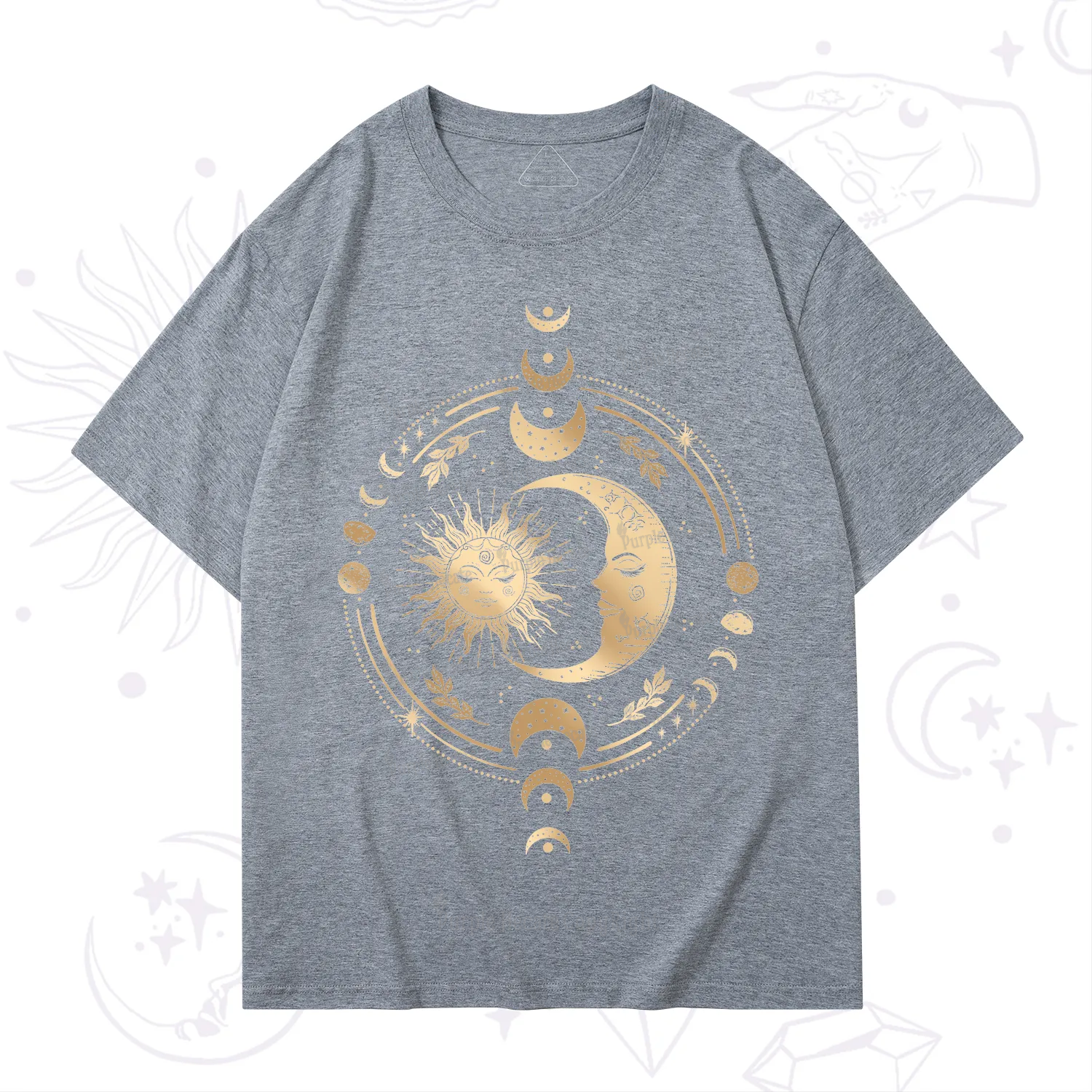 Purplehecate Celestial Sun and Moon T-Shirt