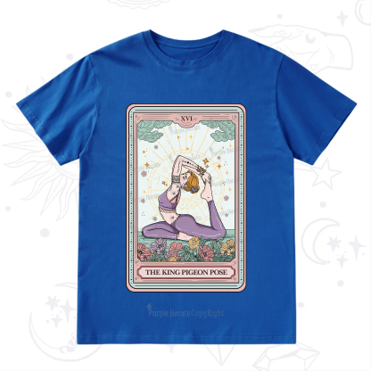 Purplehecate The King Pigeon Pose Tarot Card T-Shirt