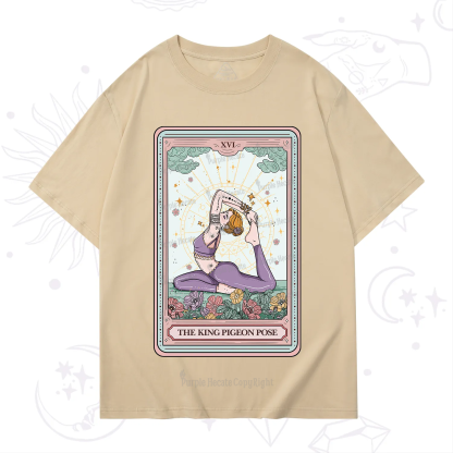 Purplehecate The King Pigeon Pose Tarot Card T-Shirt