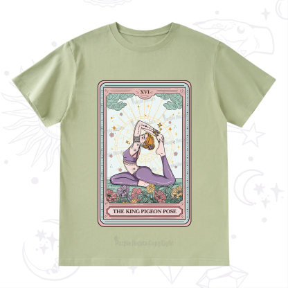 Purplehecate The King Pigeon Pose Tarot Card T-Shirt
