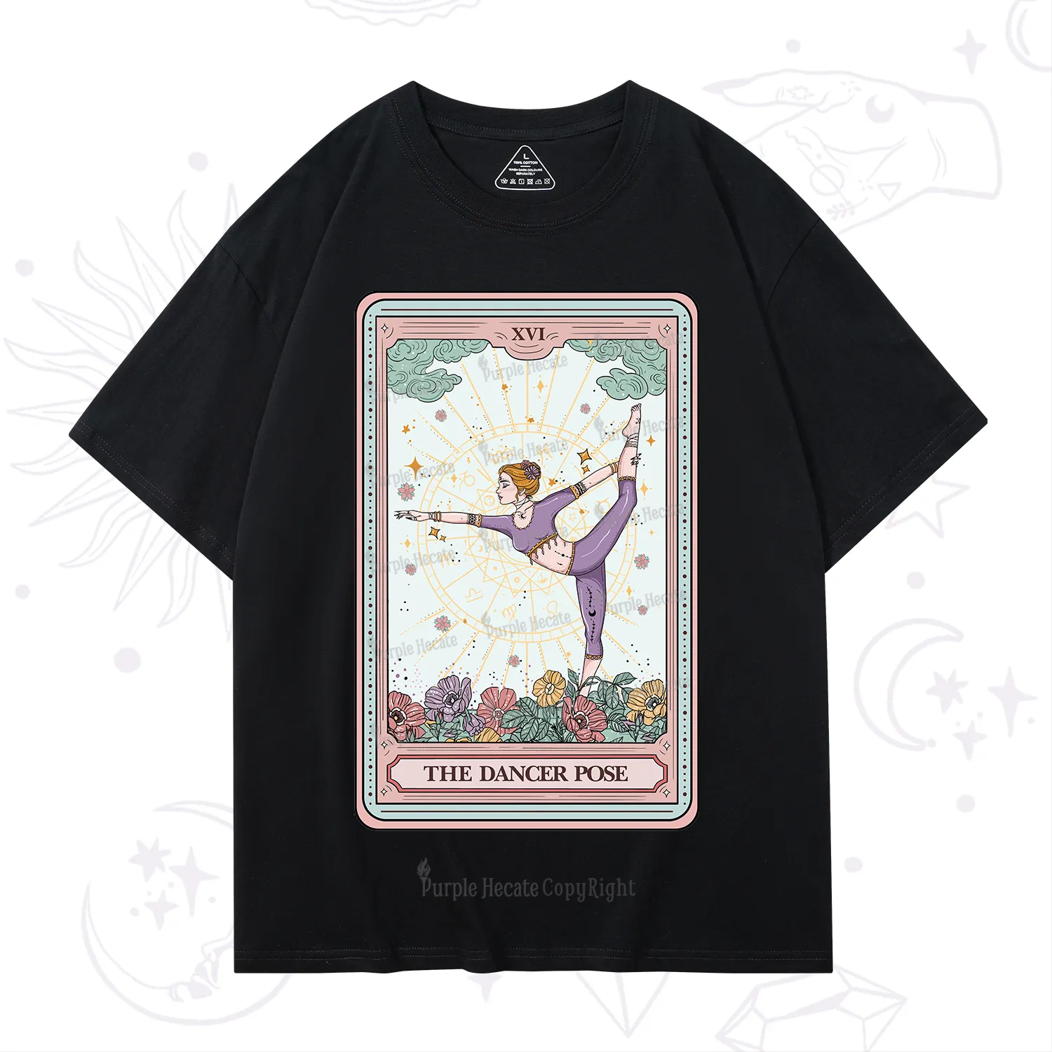 Purplehecate The Dancer Pose Tarot Card T-Shirt