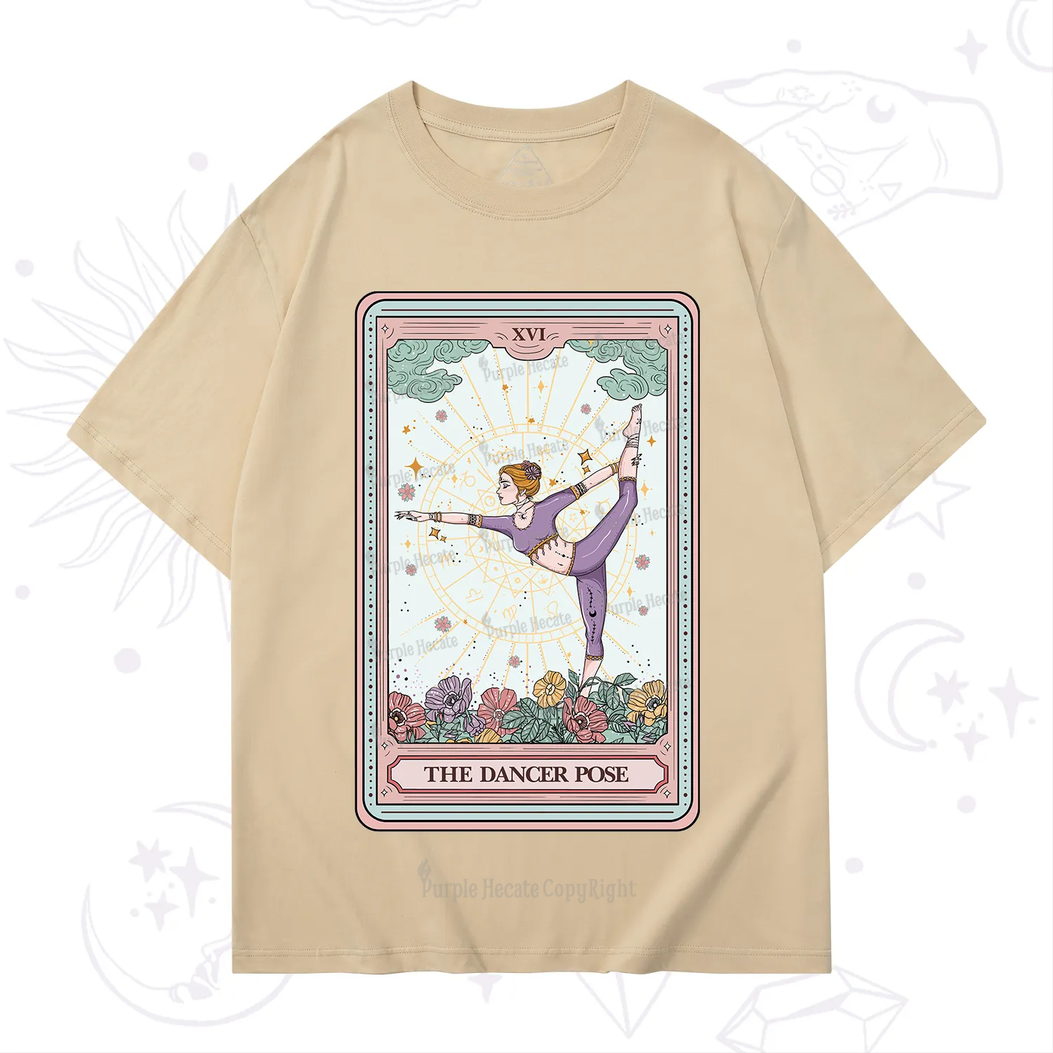 Purplehecate The Dancer Pose Tarot Card T-Shirt