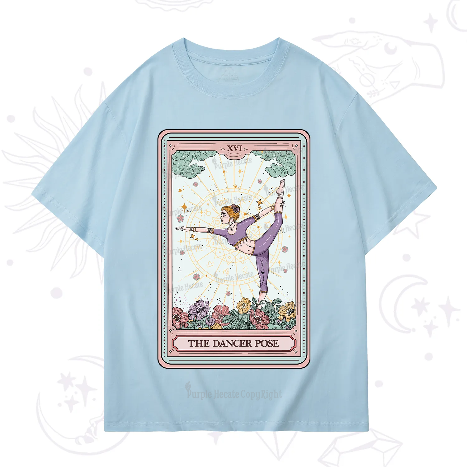 Purplehecate The Dancer Pose Tarot Card T-Shirt