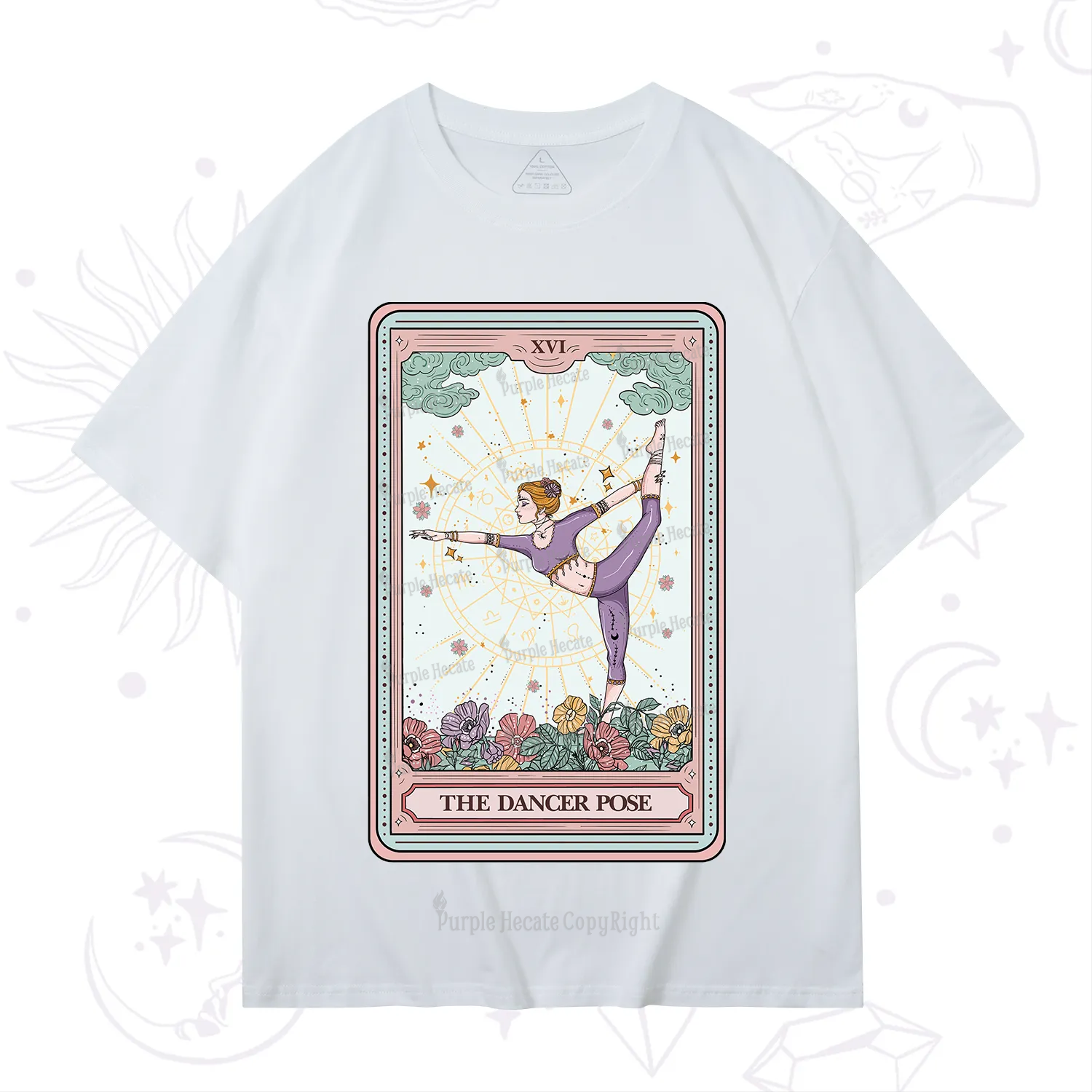 Purplehecate The Dancer Pose Tarot Card T-Shirt