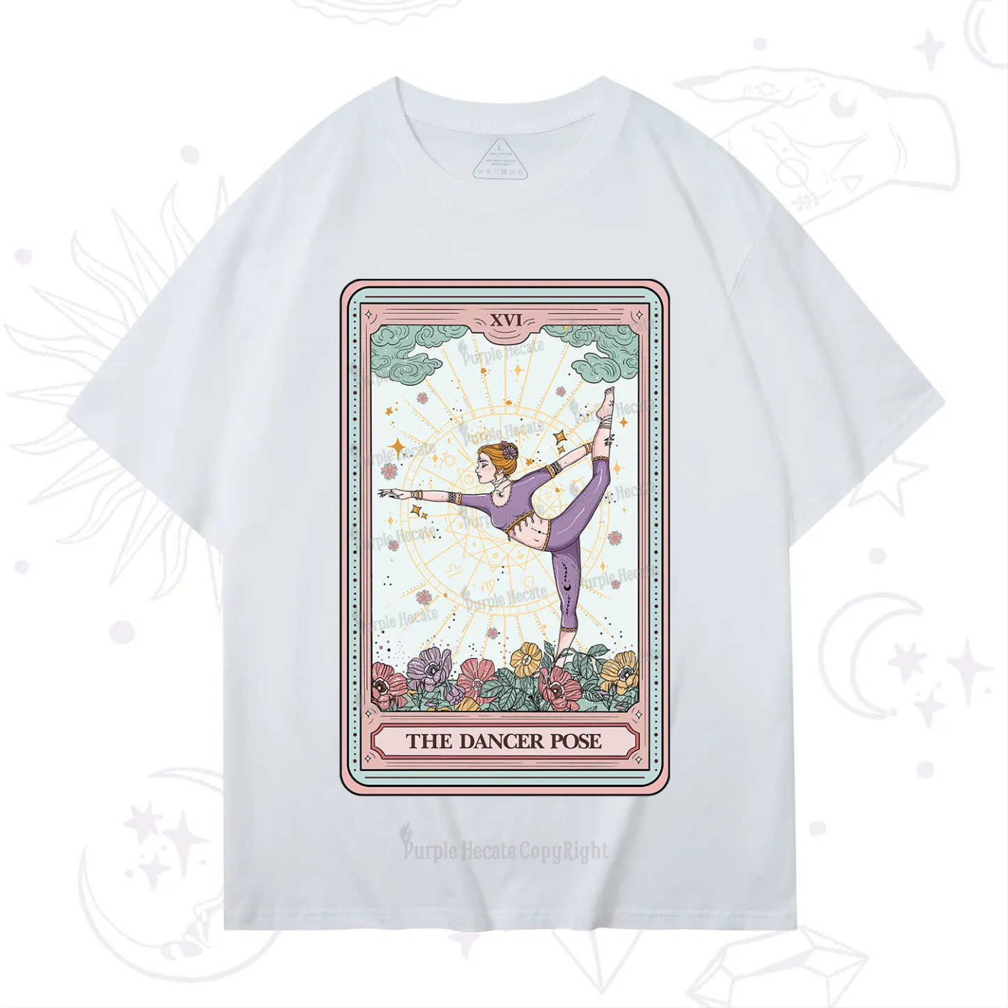 Purplehecate The Dancer Pose Tarot Card T-Shirt