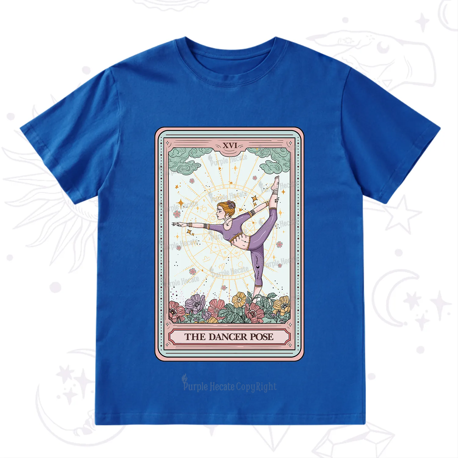 Purplehecate The Dancer Pose Tarot Card T-Shirt