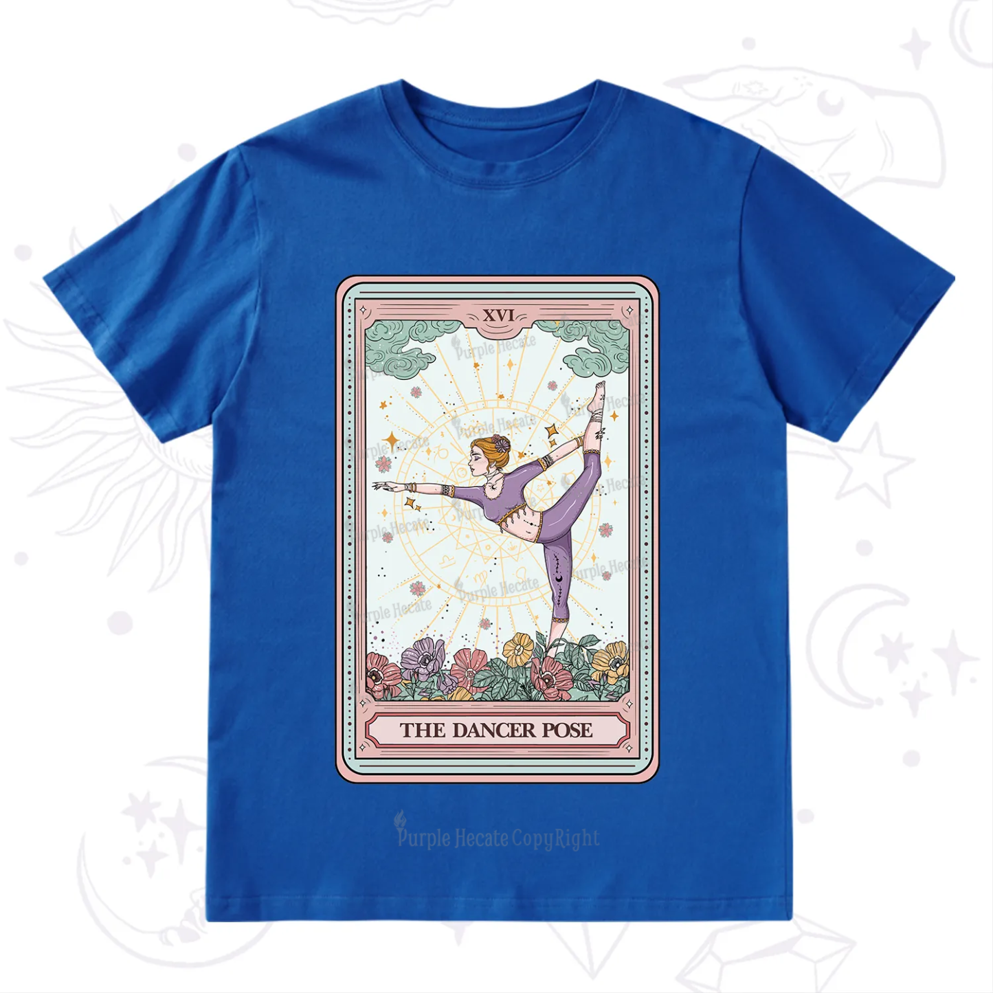 Purplehecate The Dancer Pose Tarot Card T-Shirt