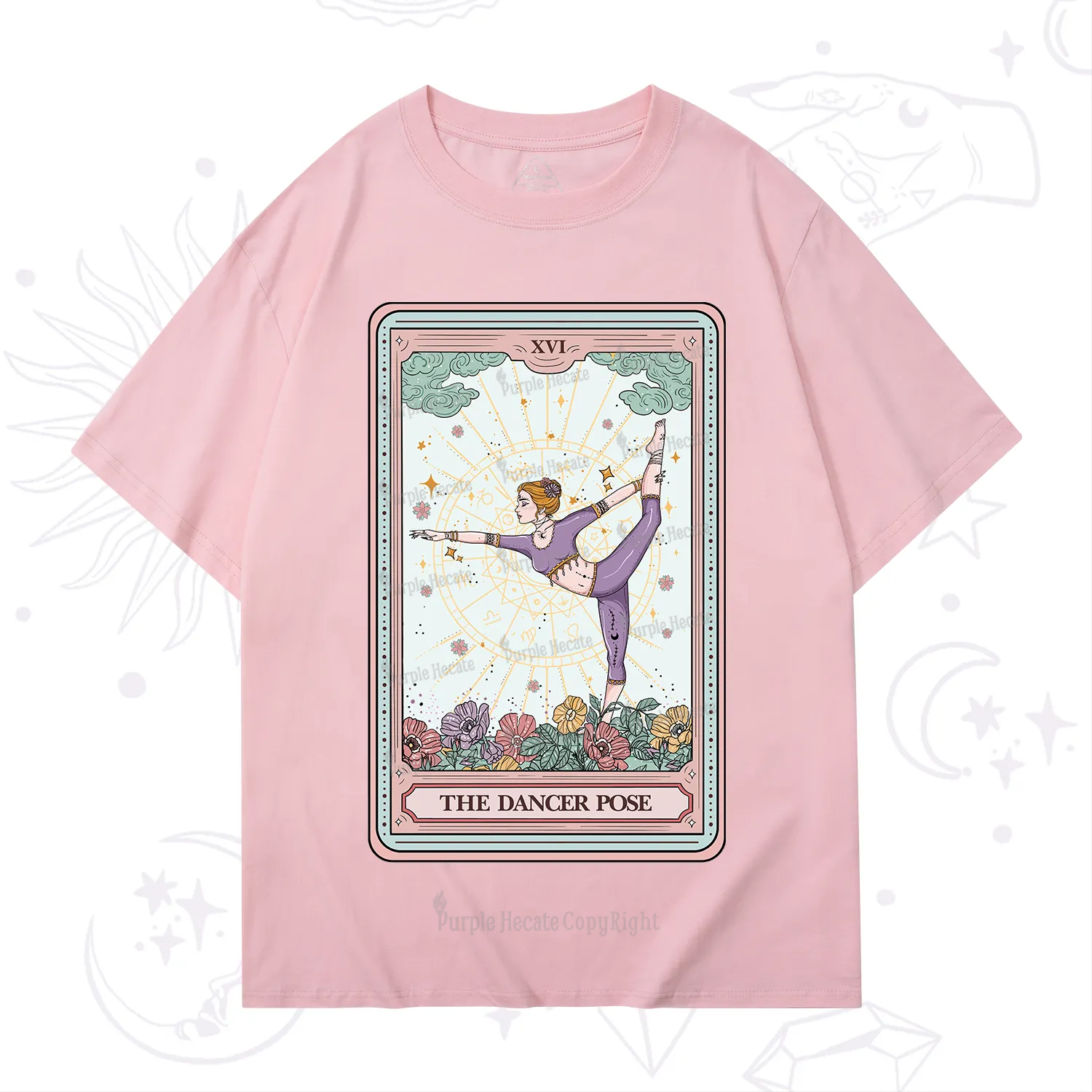 Purplehecate The Dancer Pose Tarot Card T-Shirt