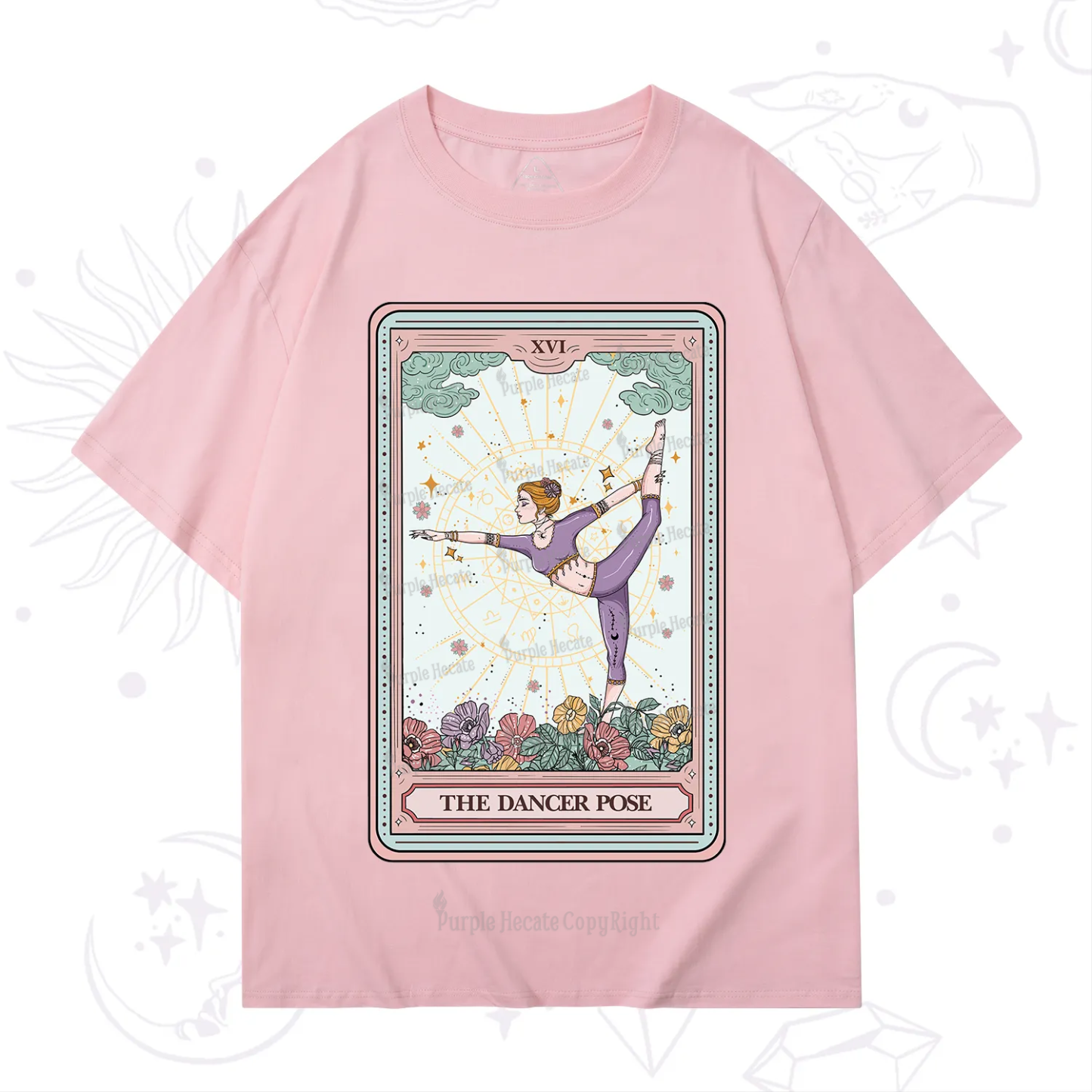 Purplehecate The Dancer Pose Tarot Card T-Shirt
