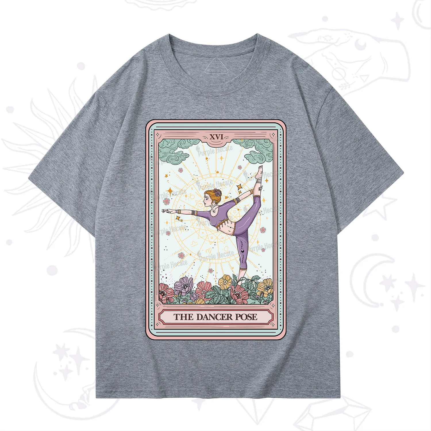 Purplehecate The Dancer Pose Tarot Card T-Shirt