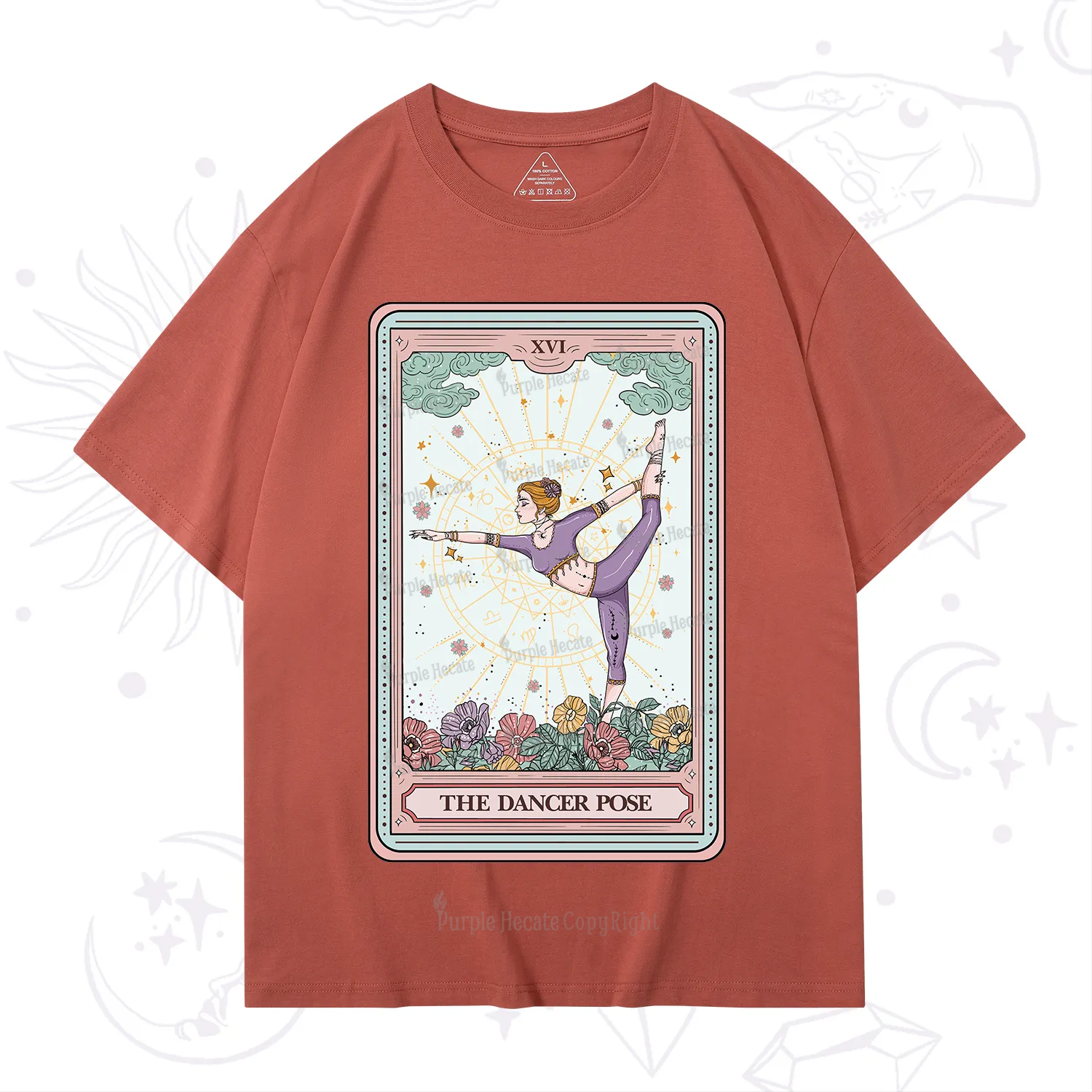 Purplehecate The Dancer Pose Tarot Card T-Shirt